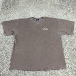 VINTAGE Denner Vineyards Shirt Mens XL Brown The Ditch Digger California Y2K